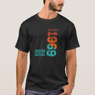 Camiseta Edición Limitada Diciembre de 1969 Año Retro 1969 