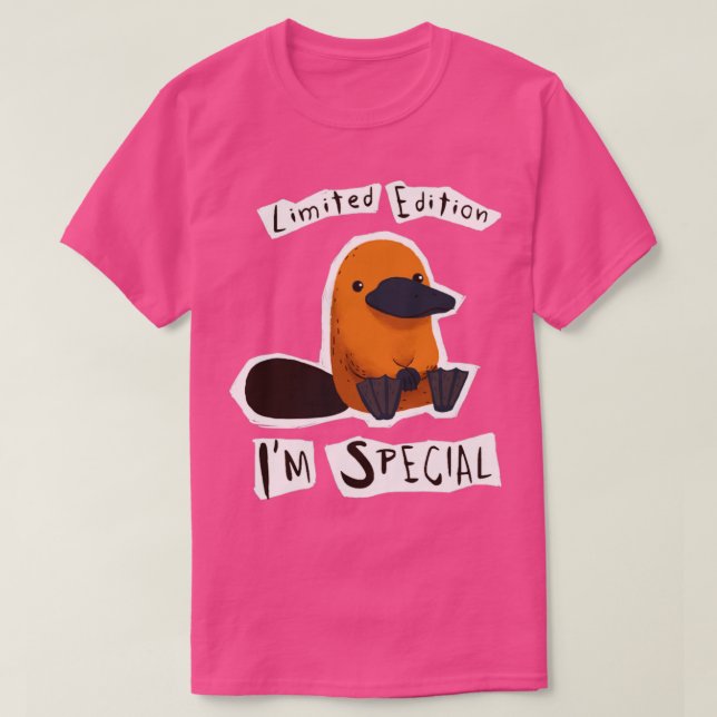 Camiseta Edición Limitada Im Especial Platypus Cute Weird A (Diseño del anverso)