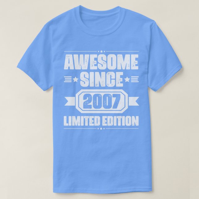 Camiseta Edición Limitada Impresionante Desde 2007 (Diseño del anverso)