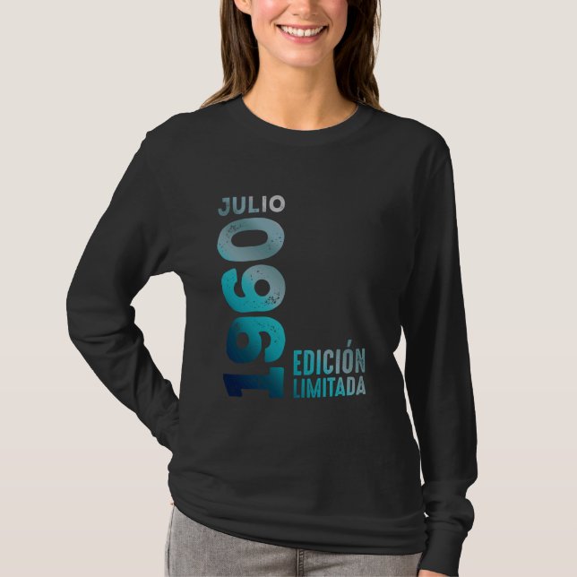 Camiseta Edición Limitada Julio 1960 Retro 1960 Año 1960 Vi (Anverso)