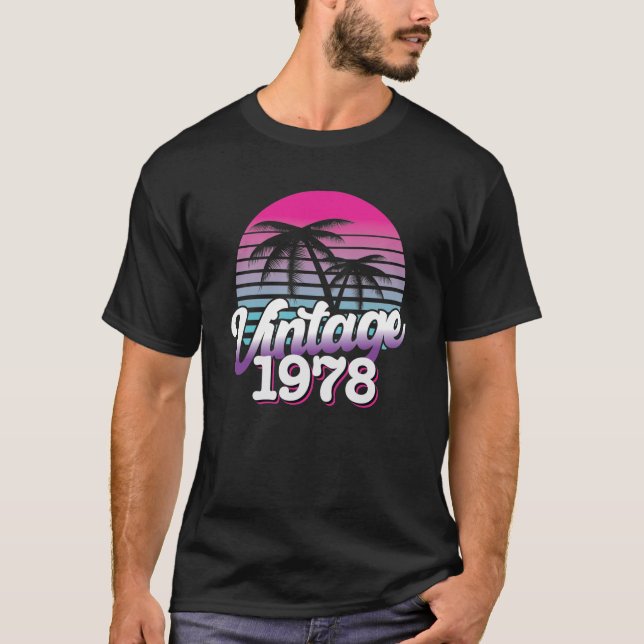 Camiseta Edición limitada Retro 1978 | Idea de regalo de cu (Anverso)