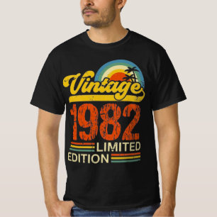 Camiseta Edición Limitada Retro Cumpleaños 1982