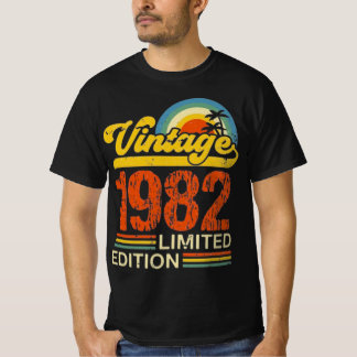 Camiseta Edición Limitada Retro Cumpleaños 1982