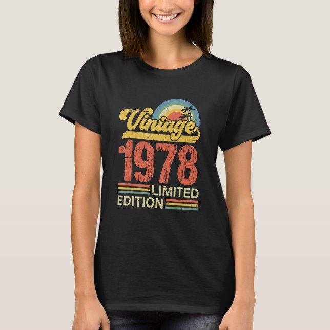 Camiseta Edición limitada Retro vintage 1978 (Anverso)