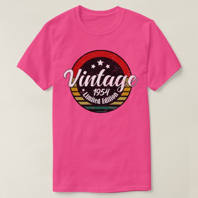 Camiseta Edición Limitada Vintage 1954 cumpleaños 69 cumple (Diseño del anverso)