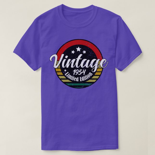 Camiseta Edición Limitada Vintage 1954 cumpleaños 69 cumple (Diseño del anverso)