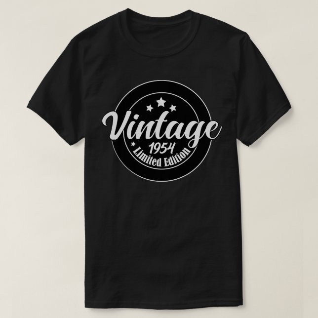 Camiseta Edición Limitada Vintage 1954 cumpleaños 69 cumple (Diseño del anverso)