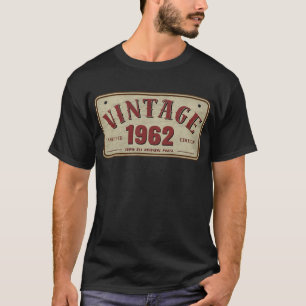 Camiseta Edición Limitada Vintage 1962 Partes Originales To
