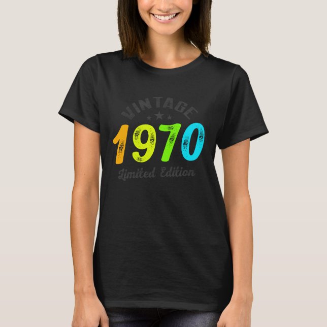 Camiseta Edición Limitada - Vintage 1970 (Anverso)