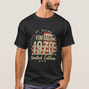 Camiseta Edición Limitada Vintage 1970 Regalos de 55 años U