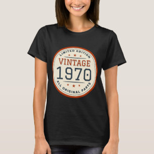 Camiseta Edición Limitada Vintage 1970 Todas las Piezas Ori