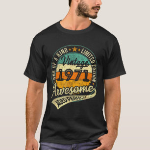 Camiseta Edición Limitada Vintage 1971 de 55 Años Cumpleaño