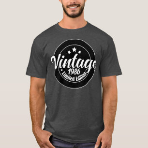 Camiseta Edición limitada Vintage 1986 cumpleaños 37th Birt