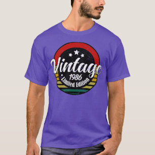 Camiseta Edición limitada Vintage 1986 cumpleaños 37th Birt