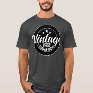 Camiseta Edición limitada Vintage 1988 cumpleaños 35th Birt