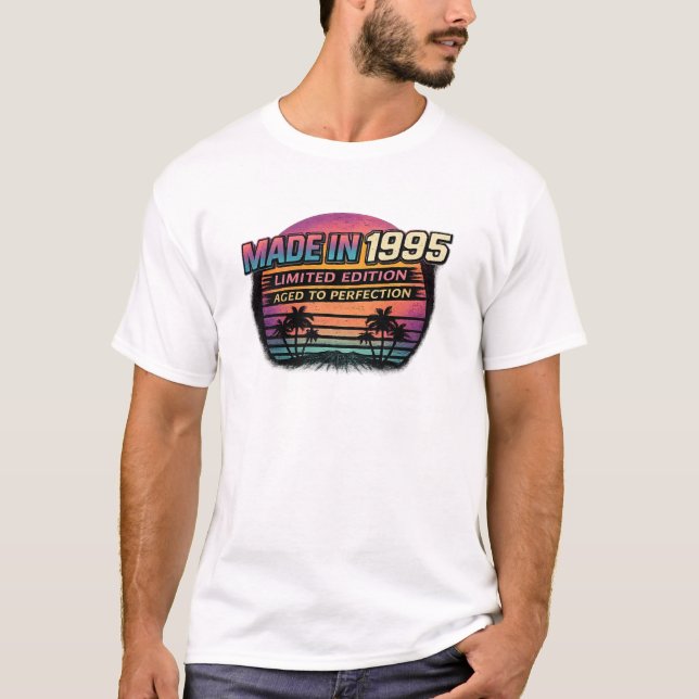Camiseta edición limitada Vintage 1995 – Cumpleaño (Anverso)