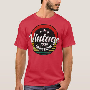 Camiseta Edición limitada Vintage 1998 cumpleaños 25th Birt