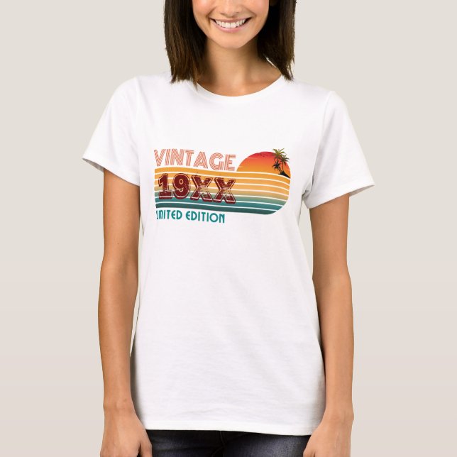 Camiseta edición limitada vintage personalizada de (Anverso)