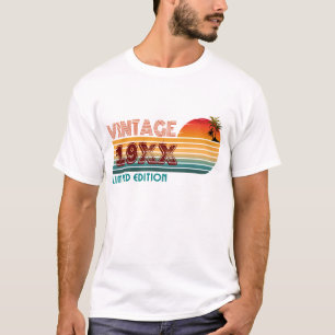 Camiseta edición limitada vintage personalizada de