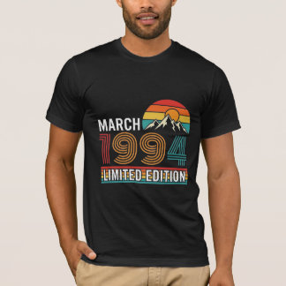Camiseta Edición Limitada Vintage Retro Atardecer Marzo 199