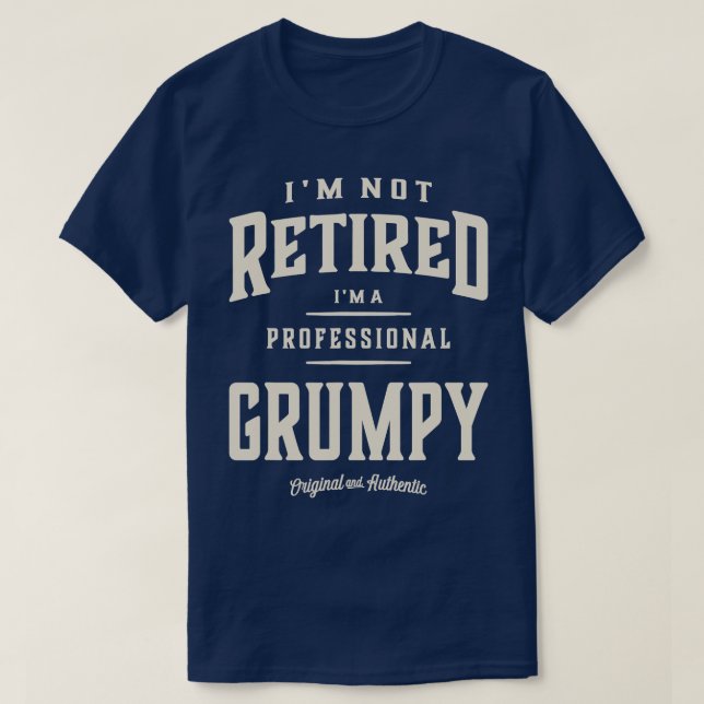 Camiseta Edición masculina profesional Grumpy Dad Grandpa (Diseño del anverso)