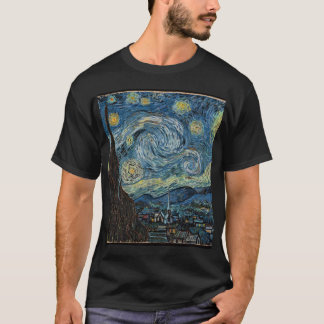Camiseta edición nocturna vangogh starry
