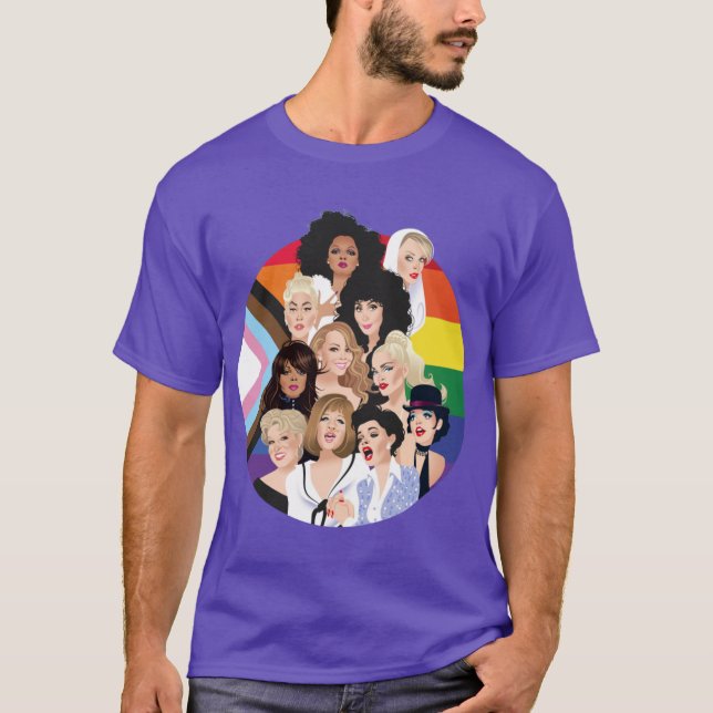 Camiseta Edición Pride Divas retro (Anverso)