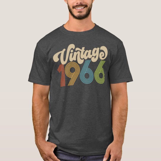 Camiseta Edición Retro de 1966, 60 Cumpleaños, 60 Cumpleaño (Anverso)