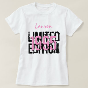 Camiseta edición V04 el 21ro o de Any Year Birthday 1995