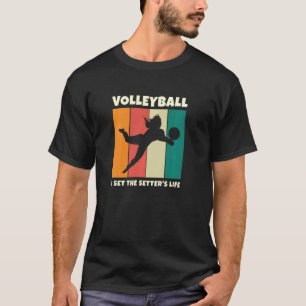 Camiseta Edificadores de voleibol Chica de voleibol de vida