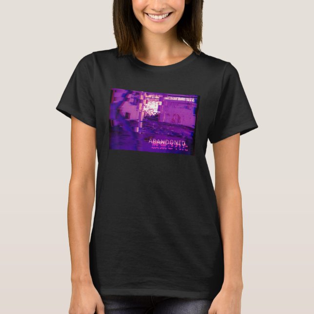 Camiseta Edificio abandonado Vaporwave estético (Anverso)