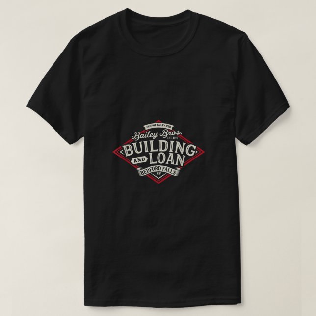 Camiseta Edificio Bailey Brothers y el clásico del préstamo (Diseño del anverso)