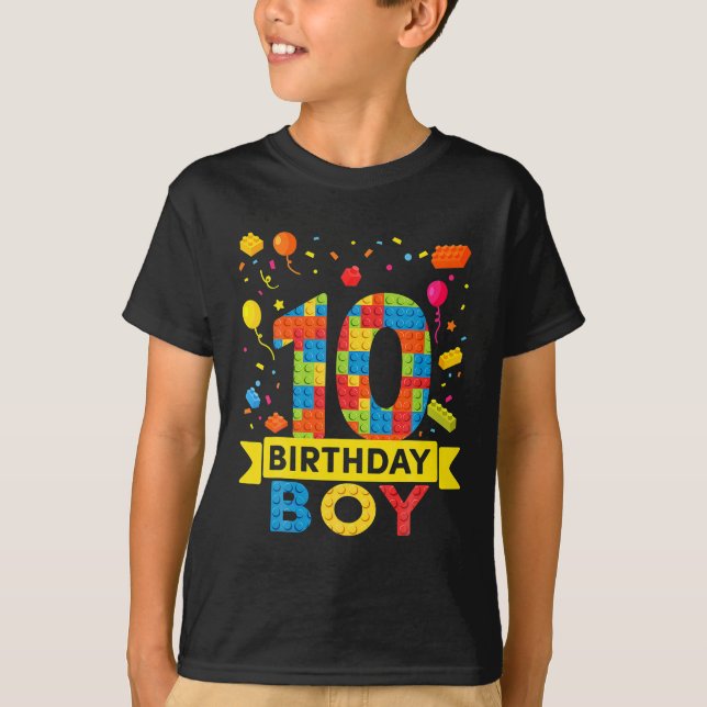 Camiseta Edificio de 10 años de antigüedad bloquea 10 cumpl (Anverso)