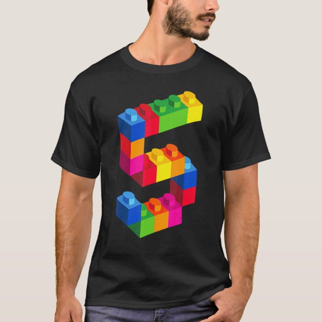 Camiseta Edificio de 5 años de antigüedad bloquea ladrillos (Anverso)