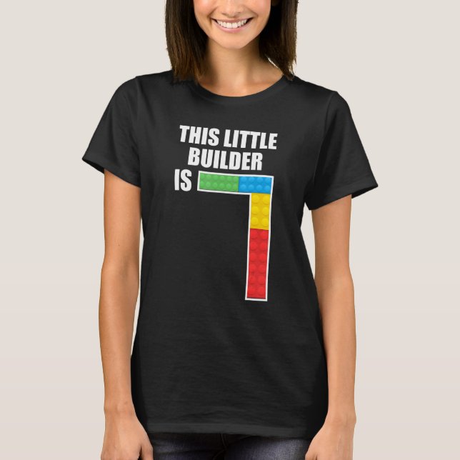 Camiseta Edificio de 7 años de antigüedad bloquea el juguet (Anverso)