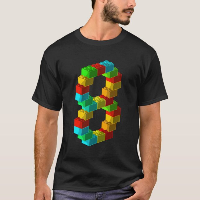 Camiseta Edificio De Bloques 8.º 8 (Anverso)