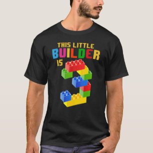 Camiseta Edificio de bloques de 3 años de edad Niños 3er ma