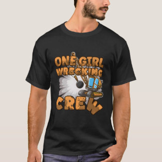 Camiseta Edificio de camiones de excavación de Chicas de co