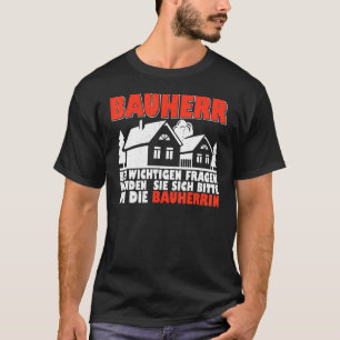 Camiseta Edificio de construcción del edificio del construc