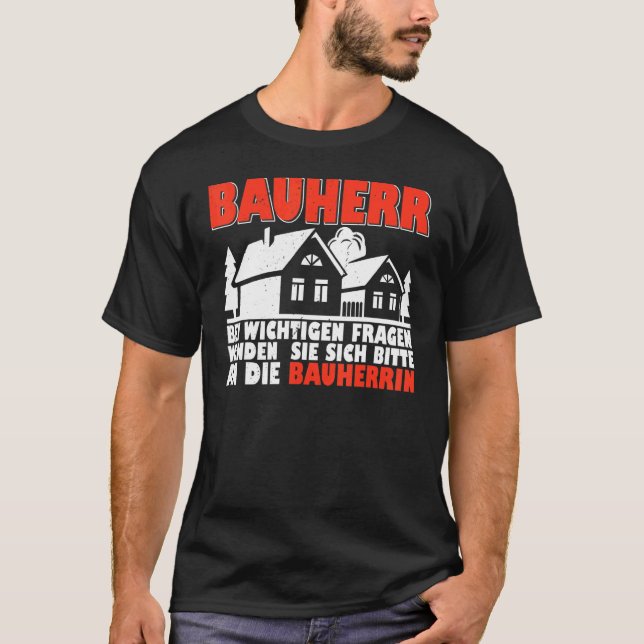 Camiseta Edificio de construcción del edificio del construc (Anverso)