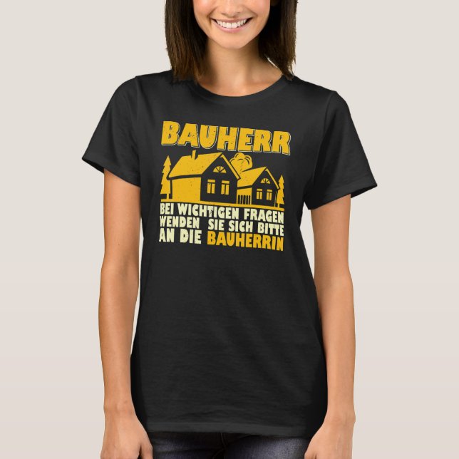 Camiseta Edificio de construcción del edificio del construc (Anverso)