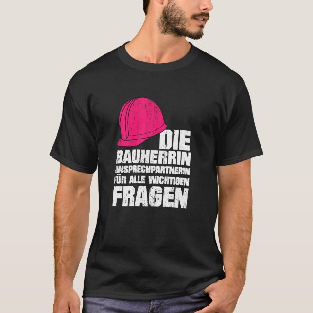 Camiseta Edificio de la Casa de Construcción para Construcc (Anverso)