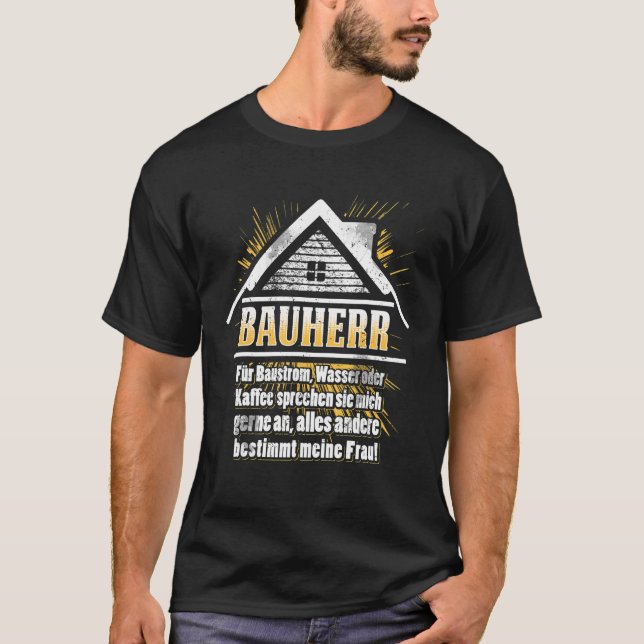 Camiseta Edificio de la casa del Fiesta Mens Builder Toppin (Anverso)