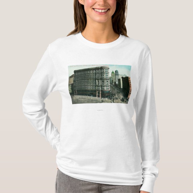 Camiseta Edificio de la inundación del mercado y del (Anverso)