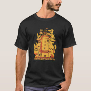 Camiseta Edificio De La Vieja Torre En Nubes