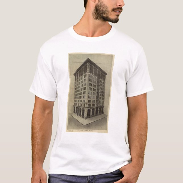 Camiseta Edificio de Wellsfargo, Portland, Oregon (Anverso)
