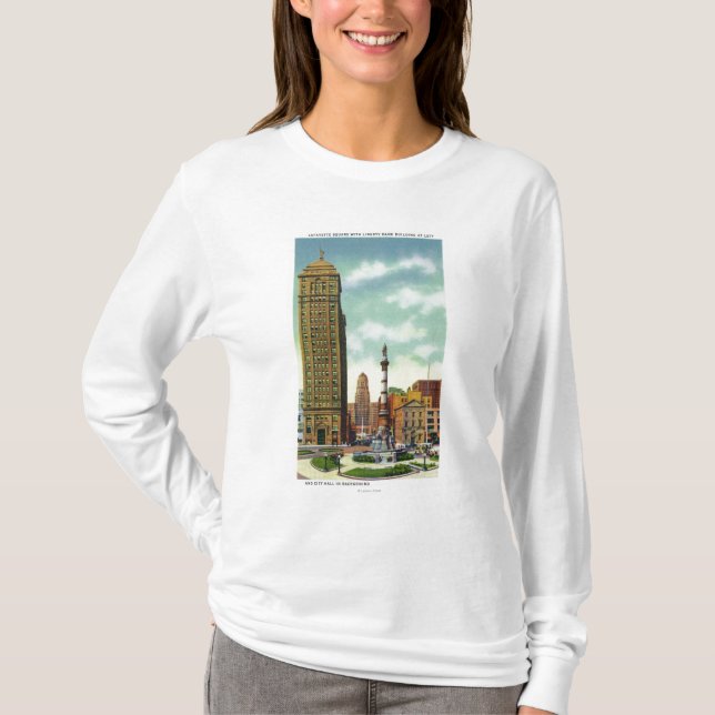 Camiseta Edificio del banco de la libertad, ayuntamiento (Anverso)