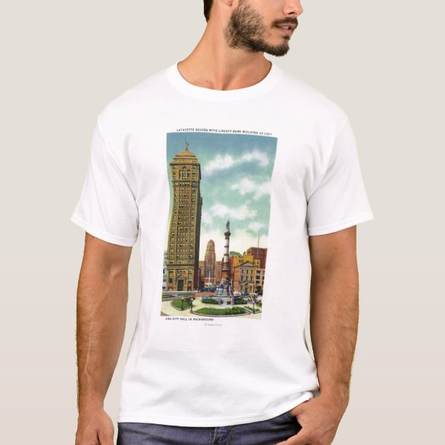 Camiseta Edificio del banco de la libertad, ayuntamiento (Anverso)