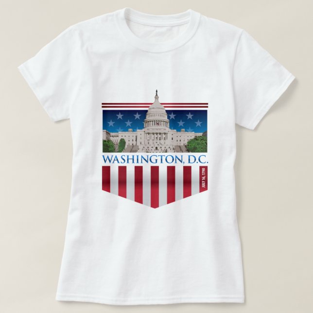 Camiseta Edificio del capitolio - Washington DC (Diseño del anverso)