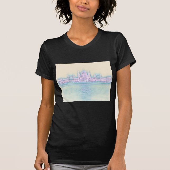 Camiseta Edificio del Parlamento de Budapest Hungría (Anverso)